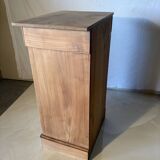 Bedside table or small storage unit in natural wood – country style