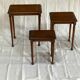 petites tables gigognes en merisier massif