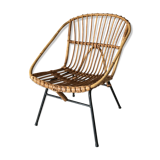 Vintage rattan armchair