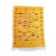 Moroccan kilim rug, colourful vintage tribal flat-woven rug.