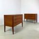 2x Kai Kristiansen teak chest of drawers for Aksel Kjersgaard