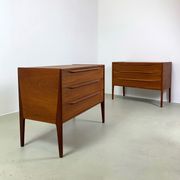 2x Kai Kristiansen teak chest of drawers for Aksel Kjersgaard