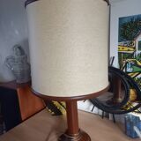 Le Tanneur vintage grained leather lamp