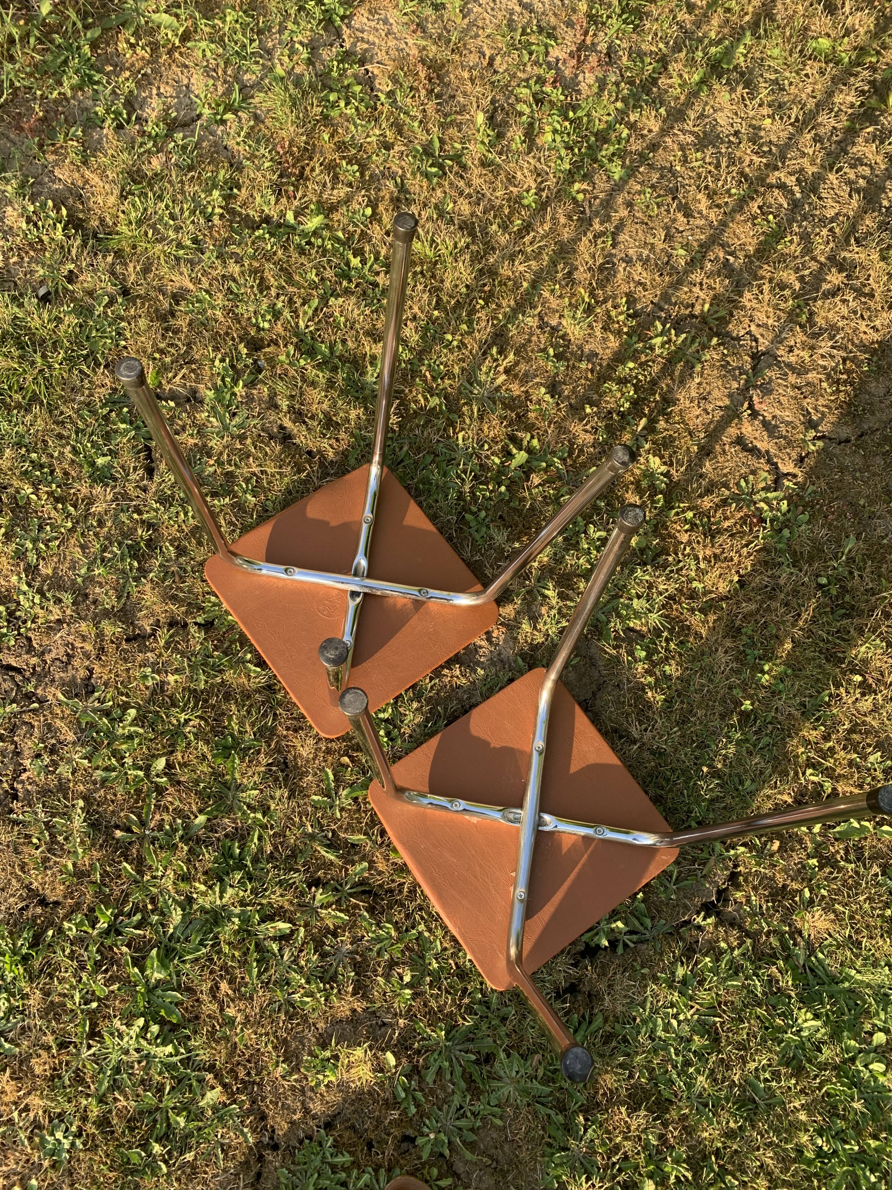 Pair of Skaï stools