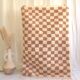 Beni Ouarain rug, old pink checkerboard