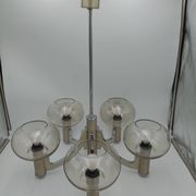 Chrome 5-light chandelier
