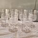 6 White Wine Glasses Baccarat - Diamond Points, Circa 1880