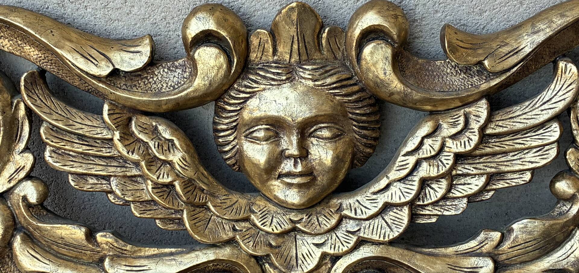 Italian bas-relief cherub