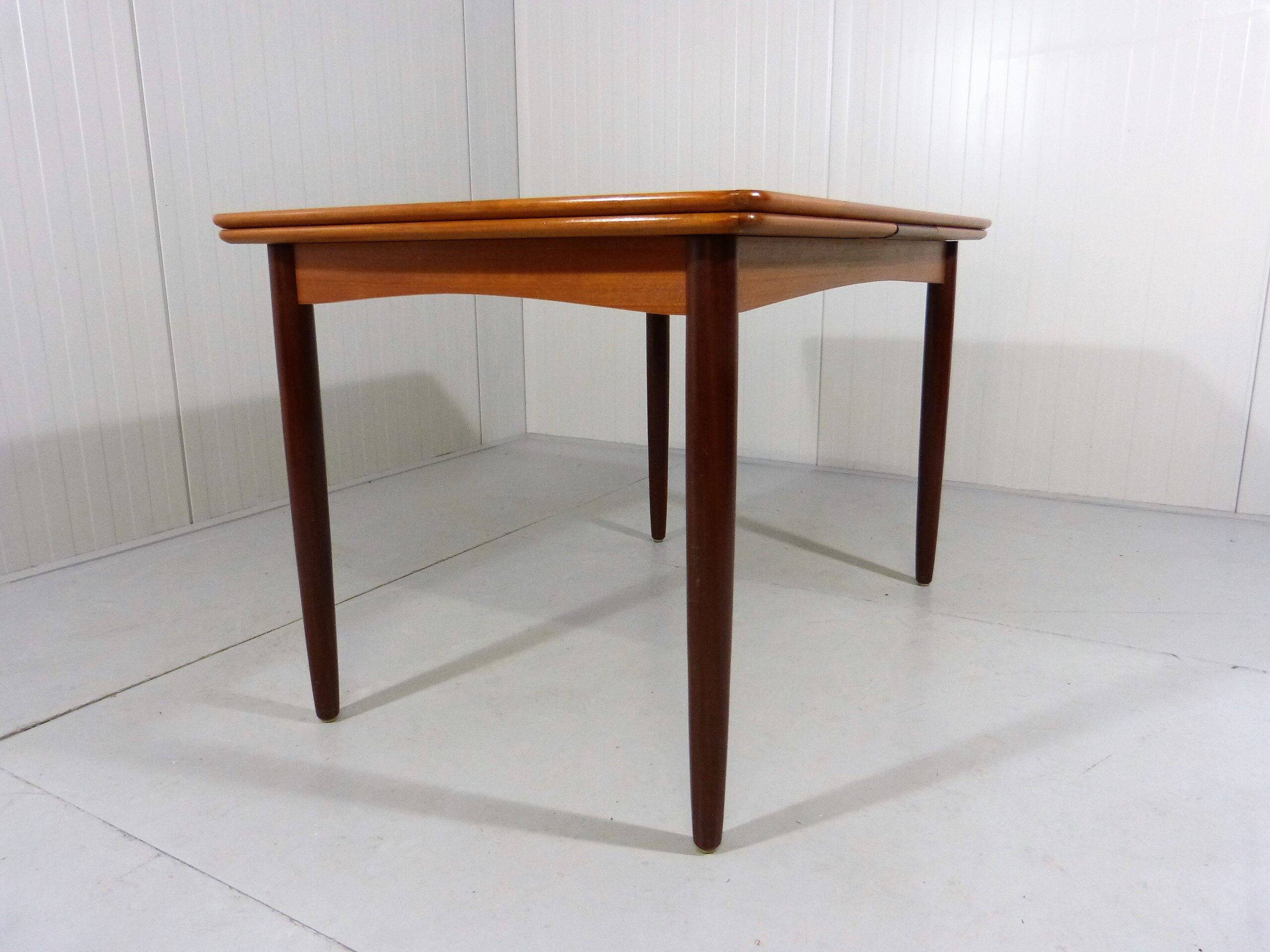 Danish teak extensible dining table, 1960’s