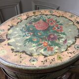 Sewing box, lithographed sheet metal box