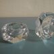 paire salerons salières Baccarat art table vintage crystal salt shakers