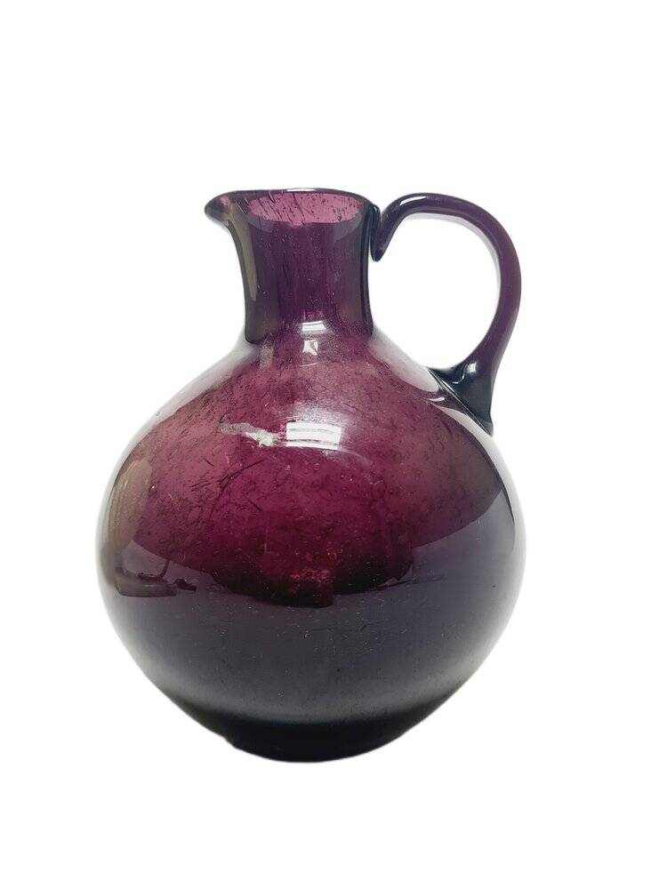 Vintage Polish jug by Zbigniew Horbowy for Sudety Glassworks, 1970s