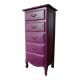 Chiffonnier vintage peint en prune