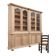 Large glass-fronted oak library – 19th century