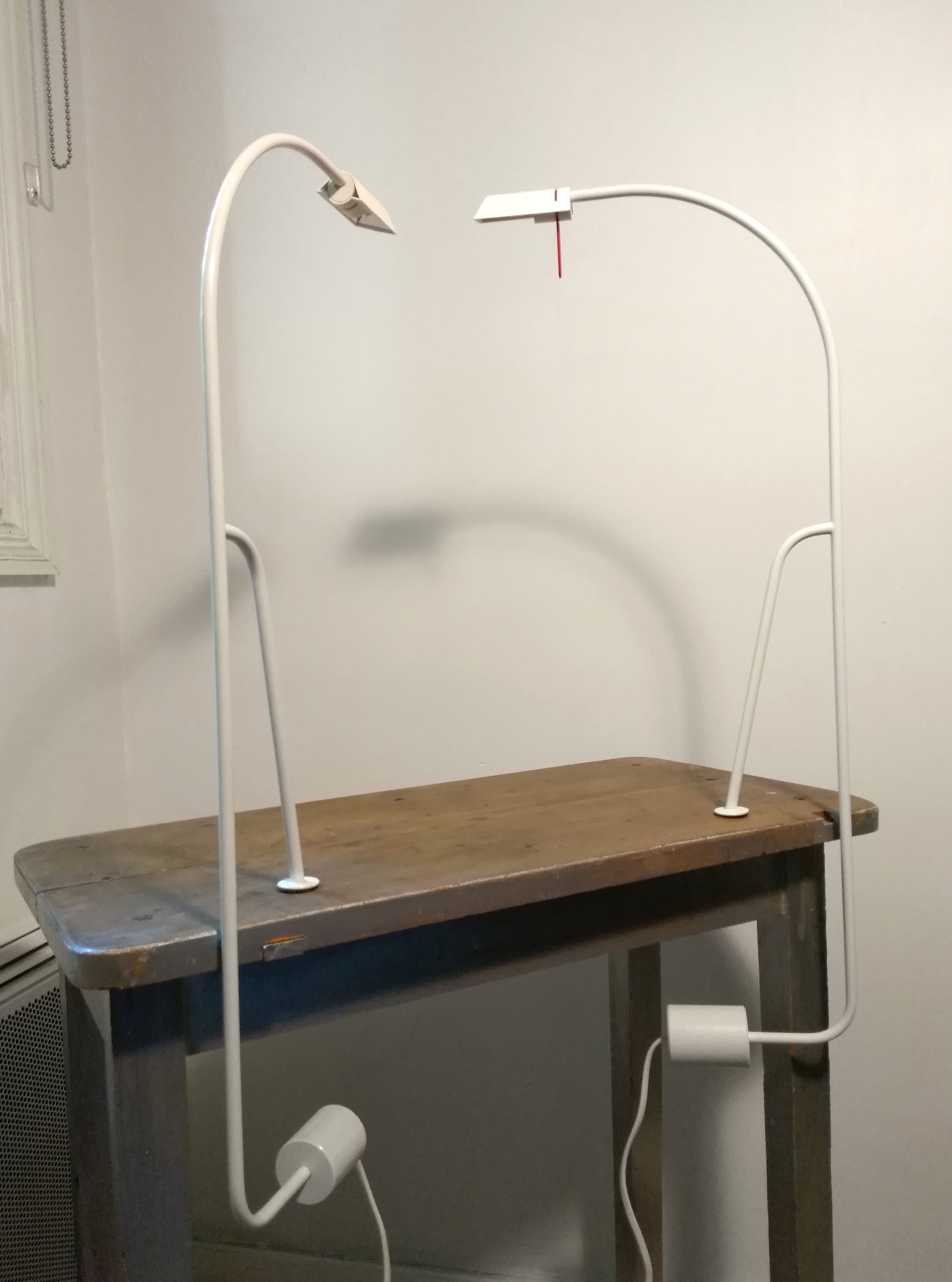 Paire de lampes de table tablo 1980 neuves