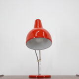 1970s josef hurka red table lamp for lidokov, czechoslovakia