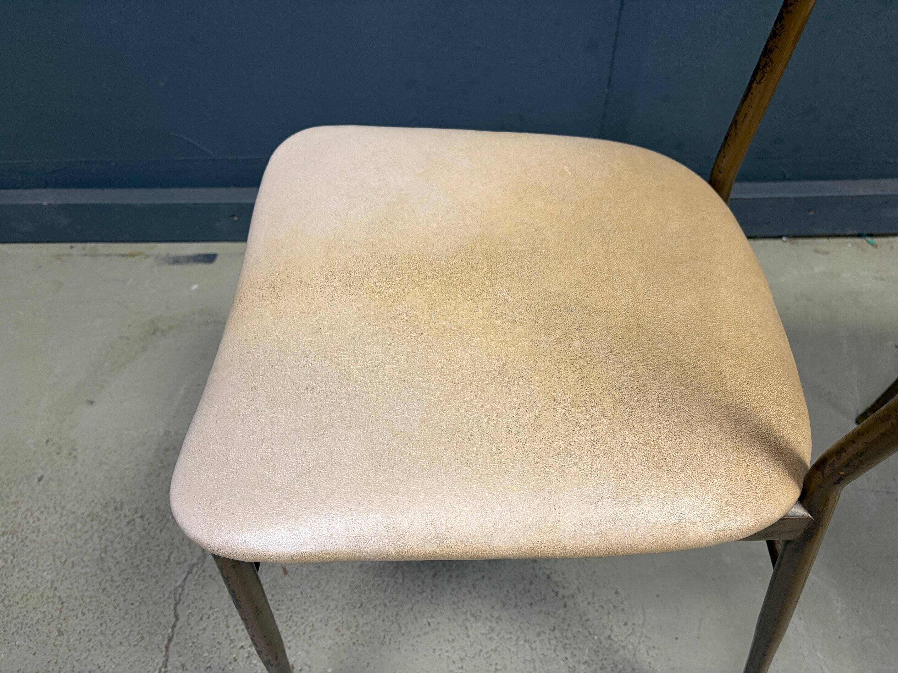 Mid-century Italian brass dining chairs, 1950s