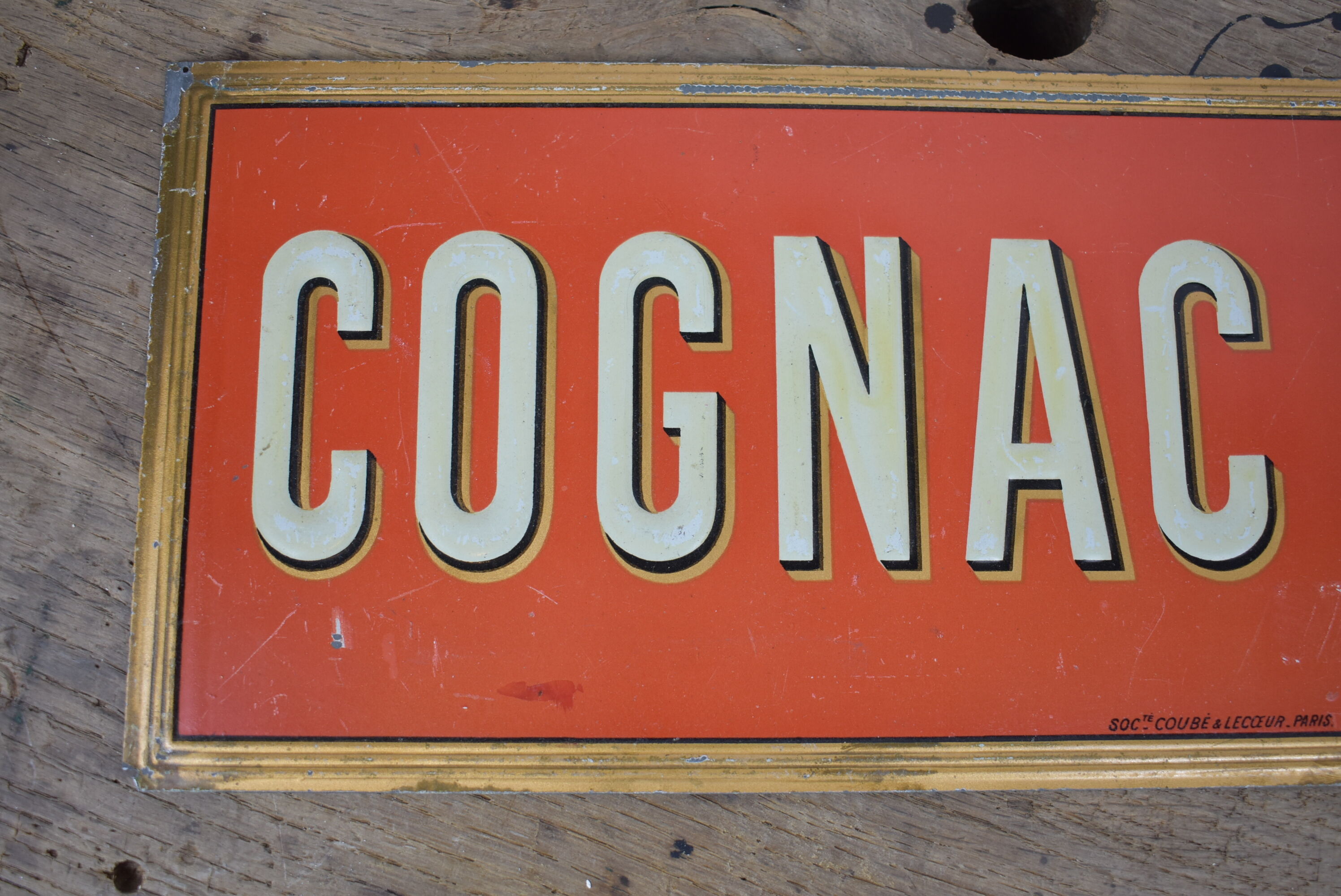 Robin Cognac advertising plate