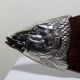 Large vintage 1960s wooden and silver-plated metal salmon serving tray