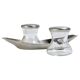 Wilhelm Wagenfeld Mid-Century Max & Moritz Salt Pepper Shakers, WMF, 1950s