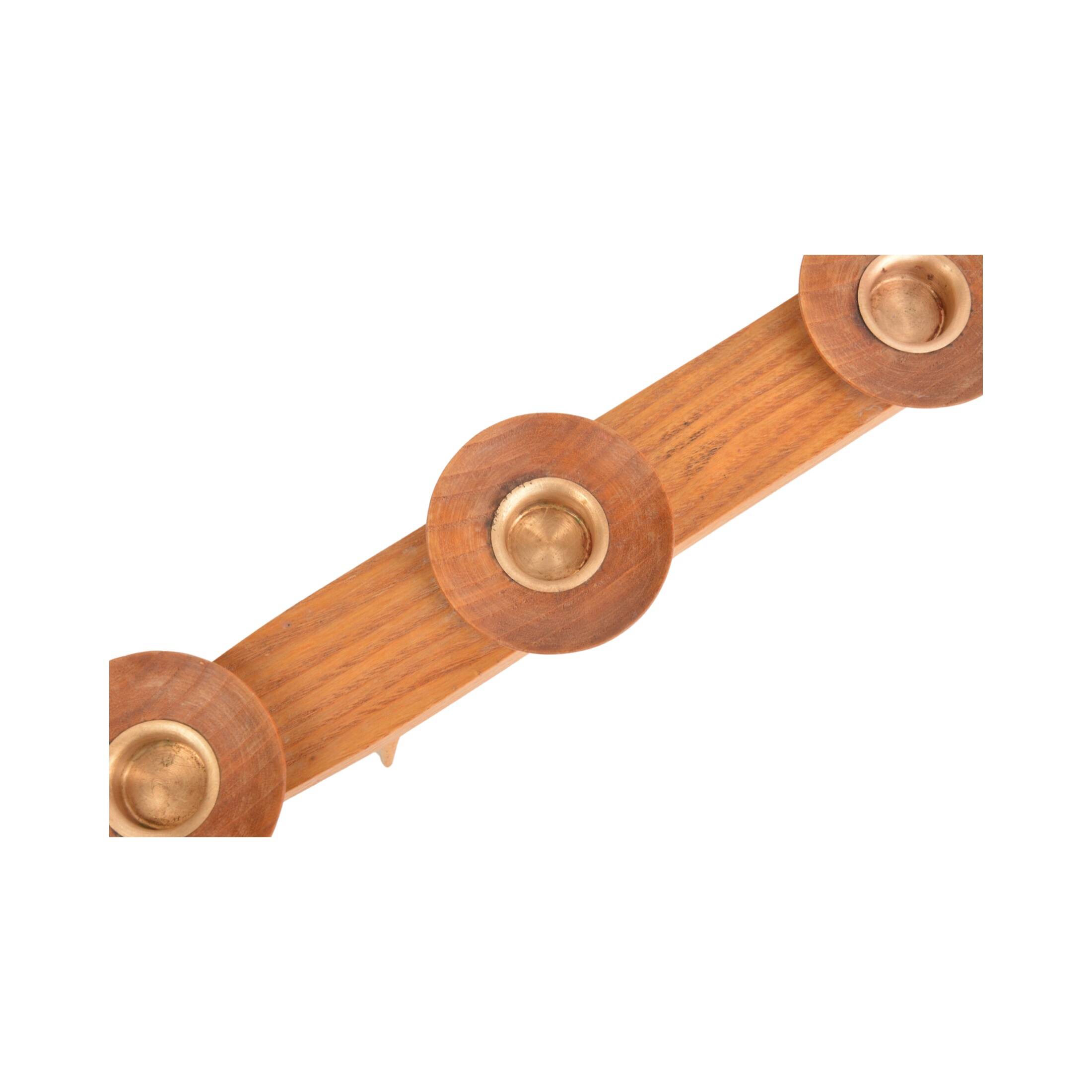 Ash candle holder for small candles, Germany, 1970s.