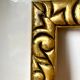 Pair of antique art nouveau gilded wooden  frames