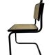 Chaise design Cesca modèle B32 en noir - structure noire