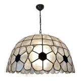 Grande lampe nacré et laiton