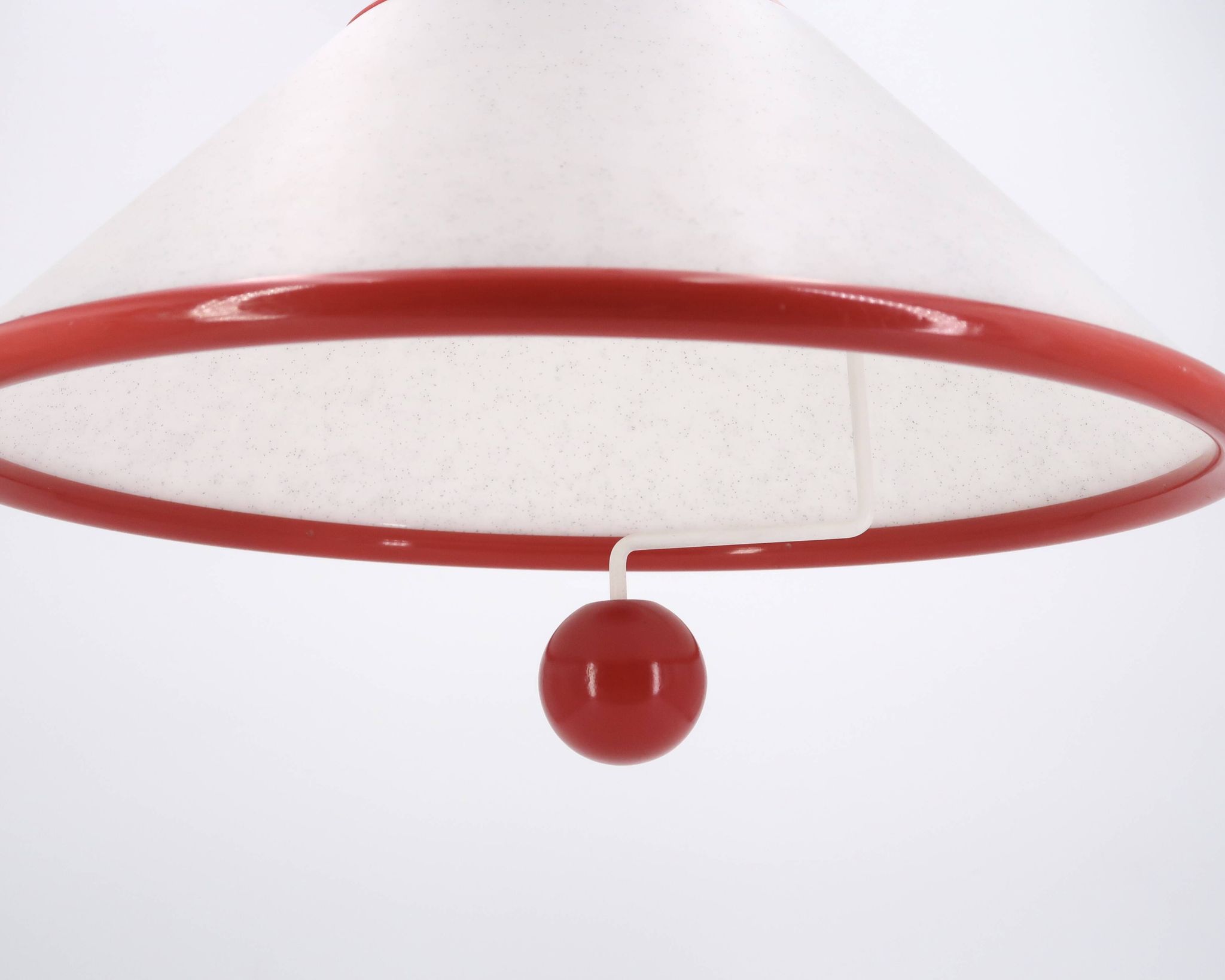 Red and white up and down suspension, 80s