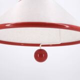 Suspension monte et baisse rouge et blanche, années 80