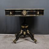 Boulle marquetry violin-shaped table, Napoleon III period – Mid 19th century