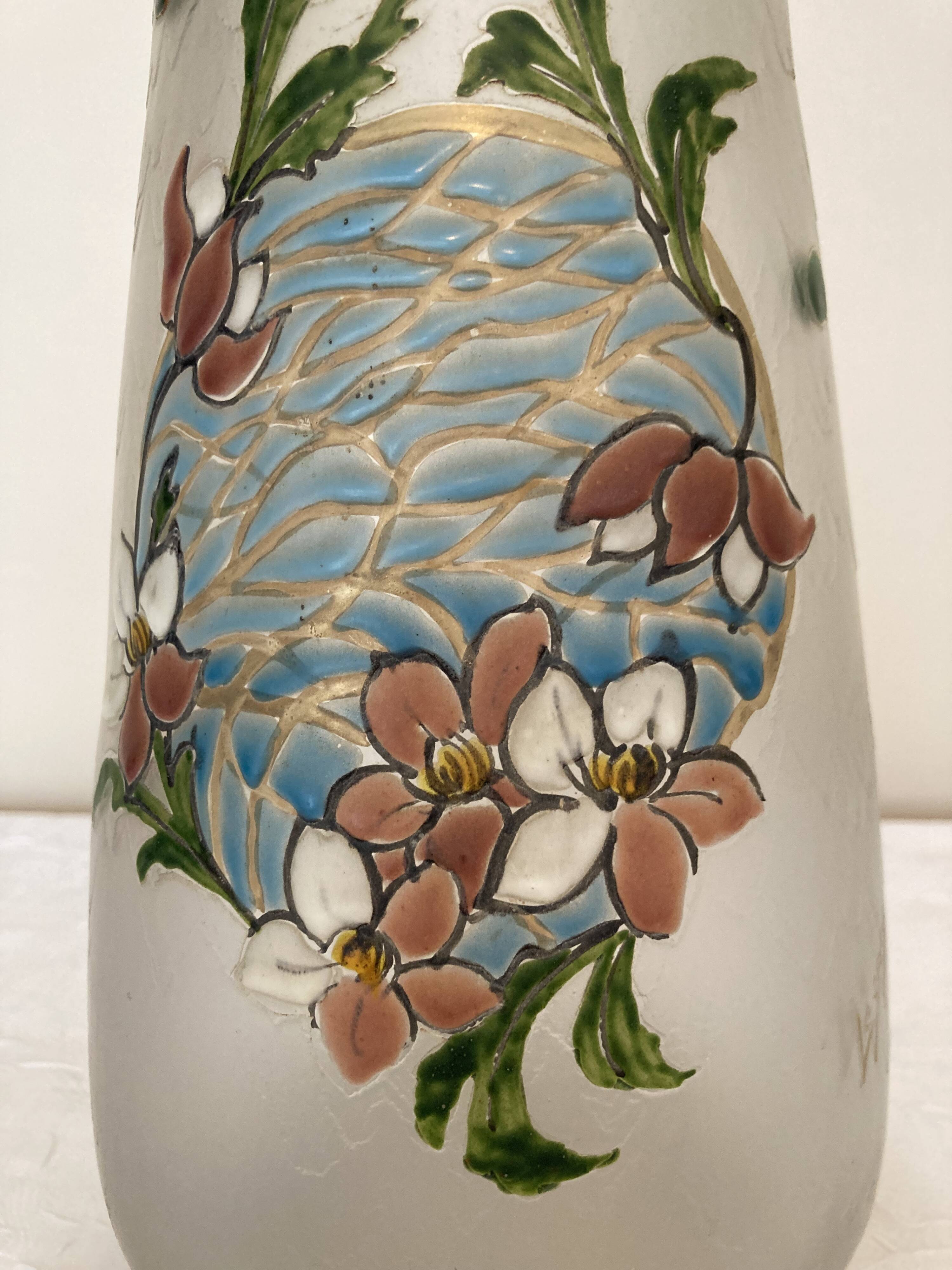 LEGRAS, Vase Art Nouveau fin XIXe
