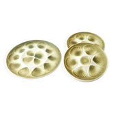Plat et 6 assiettes à coquillages