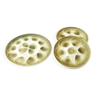 Plat et 6 assiettes à coquillages