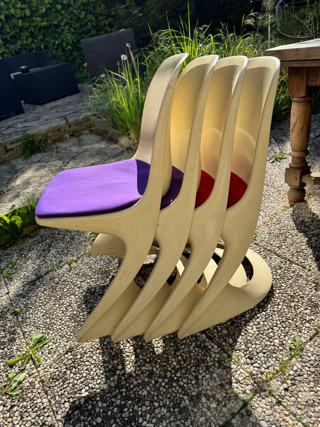 Set of 4 "casalino" chairs by alexander begge