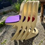 Set of 4 "casalino" chairs by alexander begge