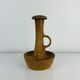 Brutalist candle holder made of solid wood