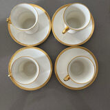4 coffee cups - gda limoges
