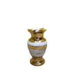 Brass With Mother Of Pearl Vase From The 70s
