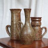 Pitcher in chamotte stoneware