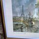 Printed reproduction of Tableau in Paris - Alexandre III Bridge and Eiffel Tower