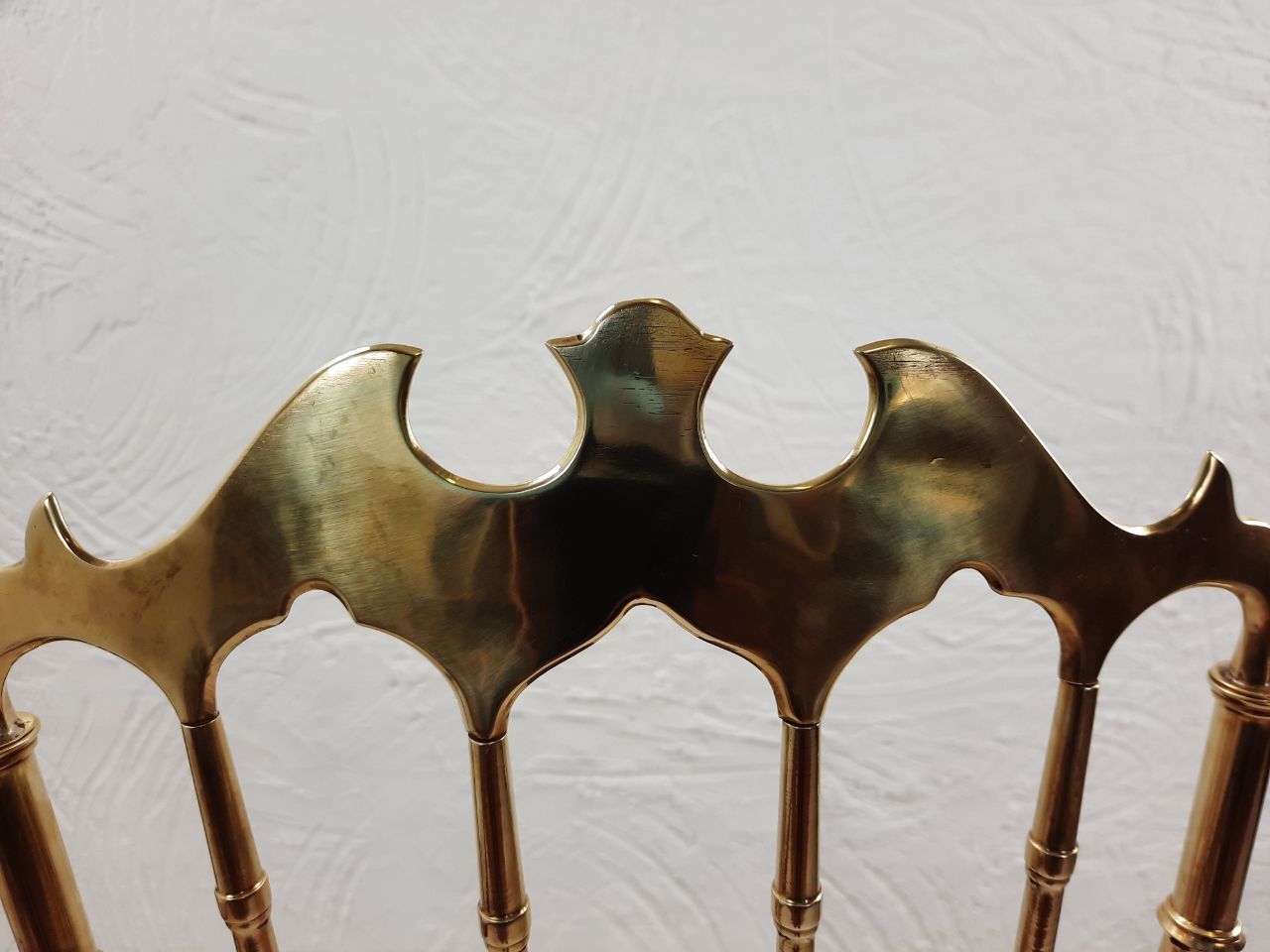 Pair of chiavarine chairs, brass