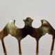 Pair of chiavarine chairs, brass