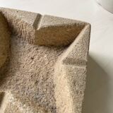 Square stone ashtray