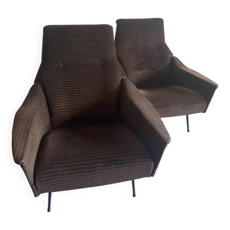 Guy Besnard armchairs from the 1960s