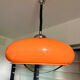 Suspension Space Age orange attribuée à Dijkstra Lampen