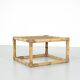 Bamboo & rattan coffee table, Italy 1960s.