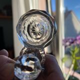 2 vintage Baccarat cut crystal salt cellars