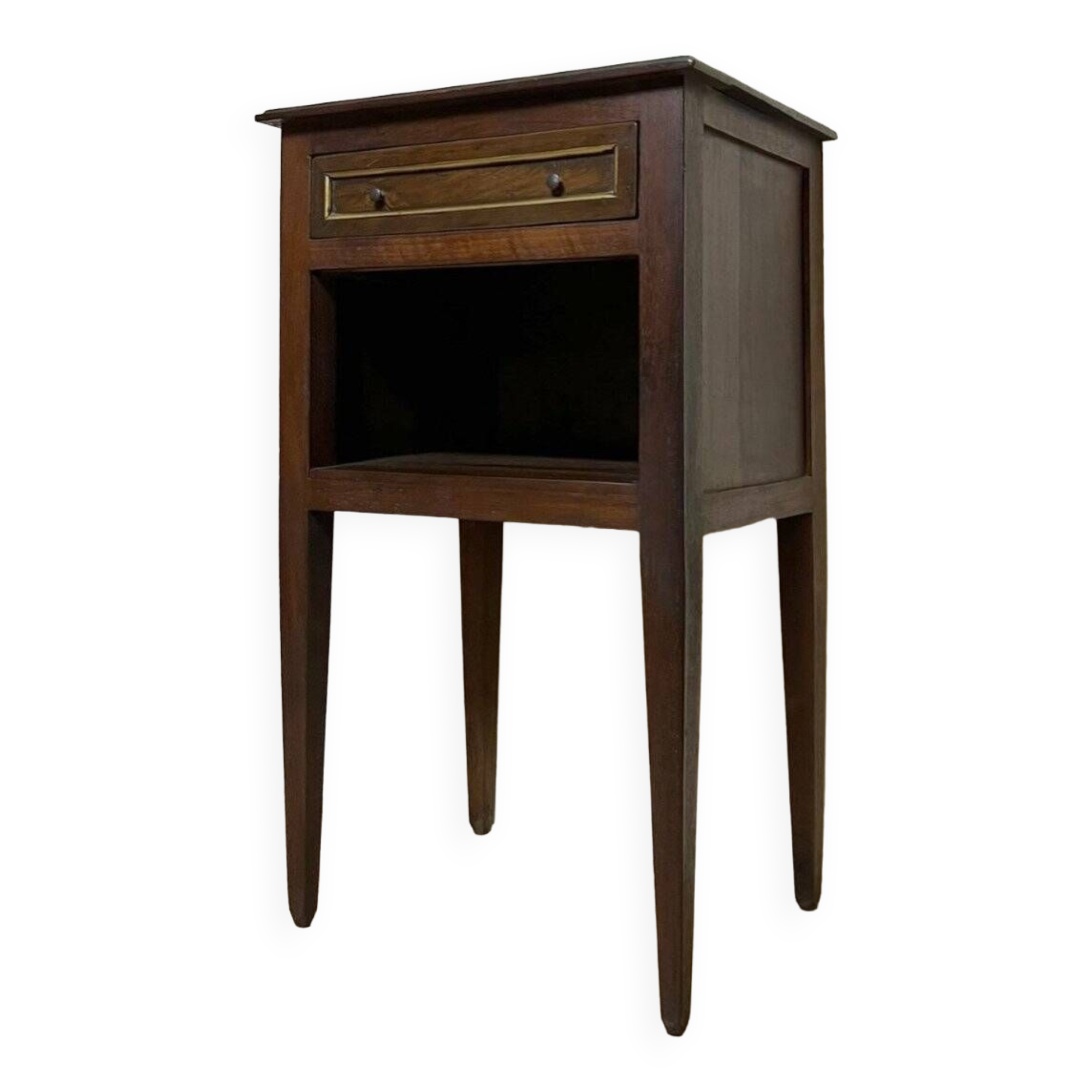 Louis xvi style bedside table in solid wood