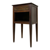 Louis xvi style bedside table in solid wood